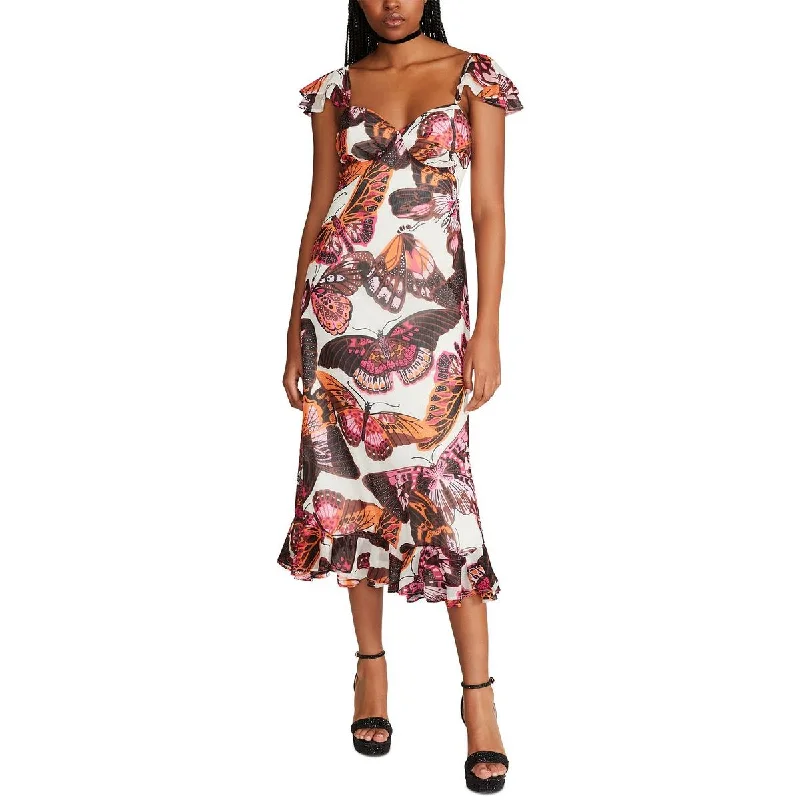 Betsey Johnson Womens Butterfly Wedding Midi Dress Trendy Bodycon Midi Dress