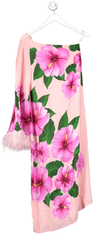 Borgo De Nor Multicoloured Aubrey Crepe Midi Dress - Nyx Pink UK 6 Fashionable High-Neck Midi Dress Borgo De Nor Multicoloured Aubrey Crepe Midi Dress - Nyx Pink UK 6 Fashionable High-Neck Midi Dress