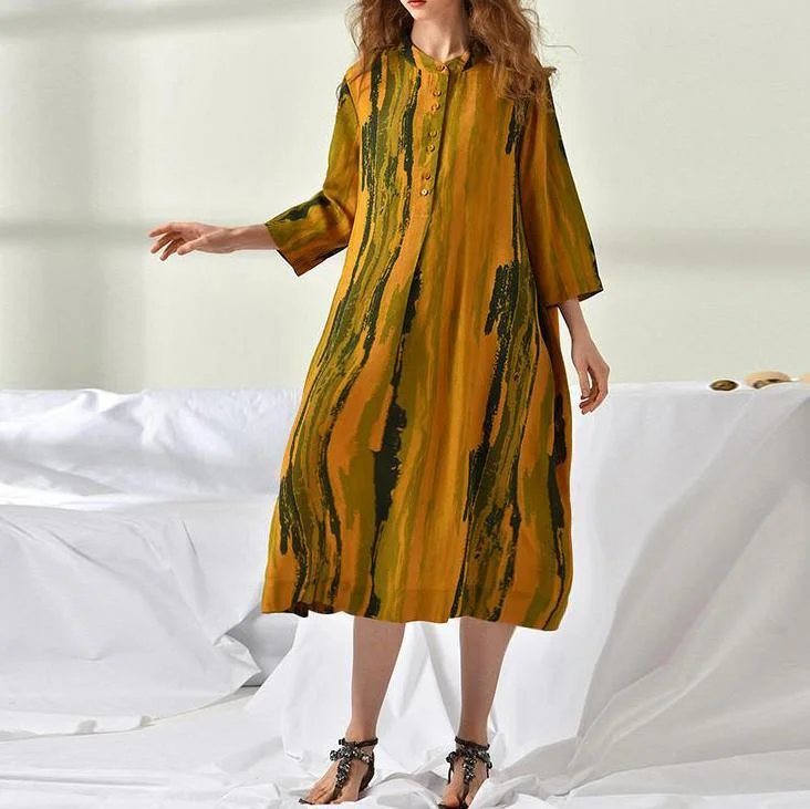 Italian Cotton dresses Fitted Plus Size Women Printing Loose Midi Dress Fashionable Casual Midi Dress Italian Cotton dresses Fitted Plus Size Women Printing Loose Midi Dress Fashionable Casual Midi Dress
