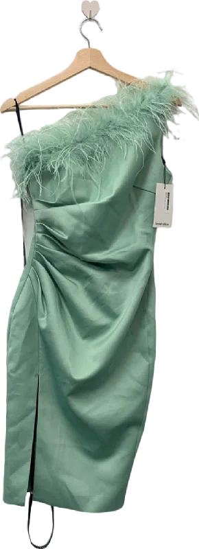 Lavish Alice Sage Feather One Shoulder Bonded Satin Midi Dress UK 6 Comfortable Ribbed Midi Dress Lavish Alice Sage Feather One Shoulder Bonded Satin Midi Dress UK 6 Comfortable Ribbed Midi Dress