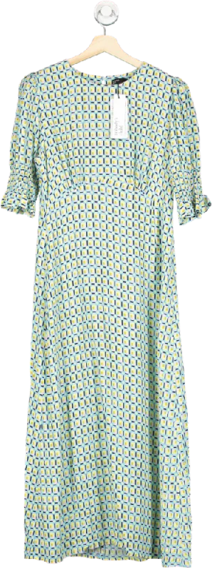 Nobody's Child Green Luna Midi Dress UK 10 Fashionable Casual Midi Dress