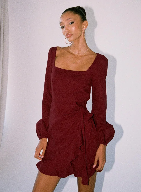 The Villa Mini Dress Comfortable Fit-and-Flare Mini Dress