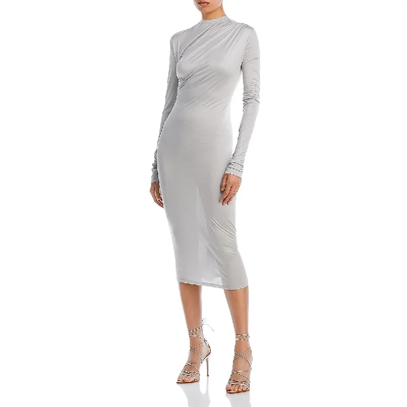 Undra Celeste New York Womens Ruched Jersey Midi Dress Cozy Spaghetti Strap Midi Dress Undra Celeste New York Womens Ruched Jersey Midi Dress Cozy Spaghetti Strap Midi Dress