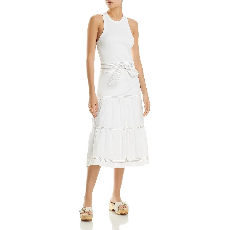 Veronica Beard Womens Austyn Long Casual Midi Dress Trendy A-Line Midi Dress