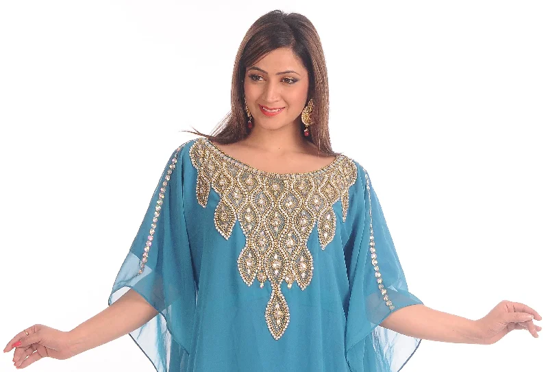 Boho Maxi Dress Walima Party Farasha Comfortable Flowy Maxi Dress