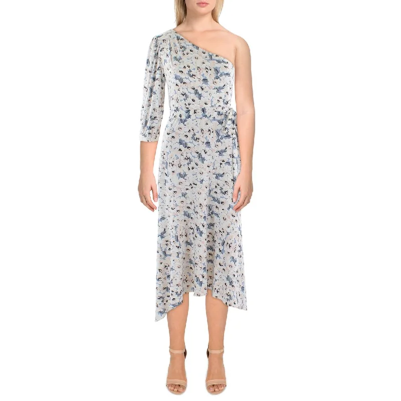 Lauren Ralph Lauren Womens Floral Print One-Shoulder Maxi Dress Stylish Boho Maxi Dress Lauren Ralph Lauren Womens Floral Print One-Shoulder Maxi Dress Stylish Boho Maxi Dress