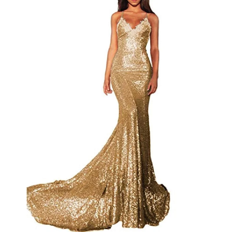 Mermaid Sequin Prom Gowns Evening Maxi Dress For Women Comfortable T-Shirt Maxi Dress Mermaid Sequin Prom Gowns Evening Maxi Dress For Women Comfortable T-Shirt Maxi Dress