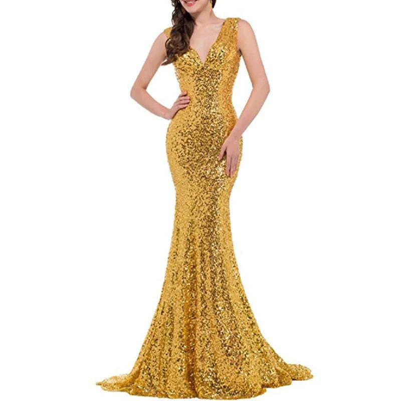 sd-hk Women Sequin Evening Maxi Dress Strapless Slim Prom Gowns Trendy Maxi Dress with Belt sd-hk Women Sequin Evening Maxi Dress Strapless Slim Prom Gowns Trendy Maxi Dress with Belt