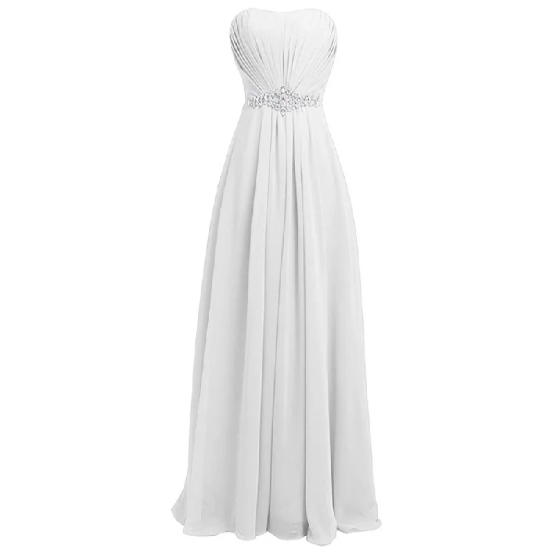 Women's Strapless Lace up Back Bridesmaid Evening Formal Maxi Dresses Stylish Empire Waist Maxi Dress Women's Strapless Lace up Back Bridesmaid Evening Formal Maxi Dresses Stylish Empire Waist Maxi Dress