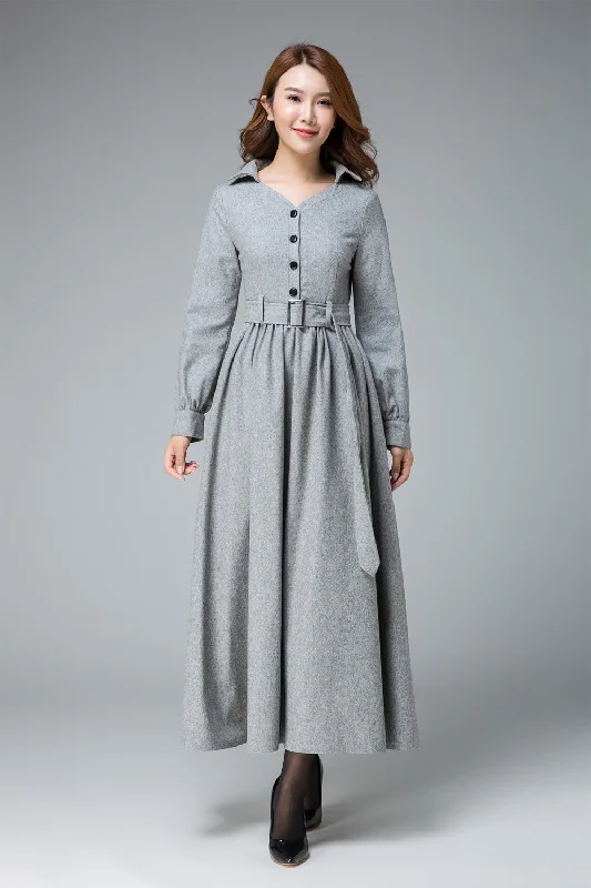 Shirt dress, wool dress, winter dress, maxi dress, pleated dress, warm dress 1849 Comfortable Pleated Maxi Dress Shirt dress, wool dress, winter dress, maxi dress, pleated dress, warm dress 1849 Comfortable Pleated Maxi Dress