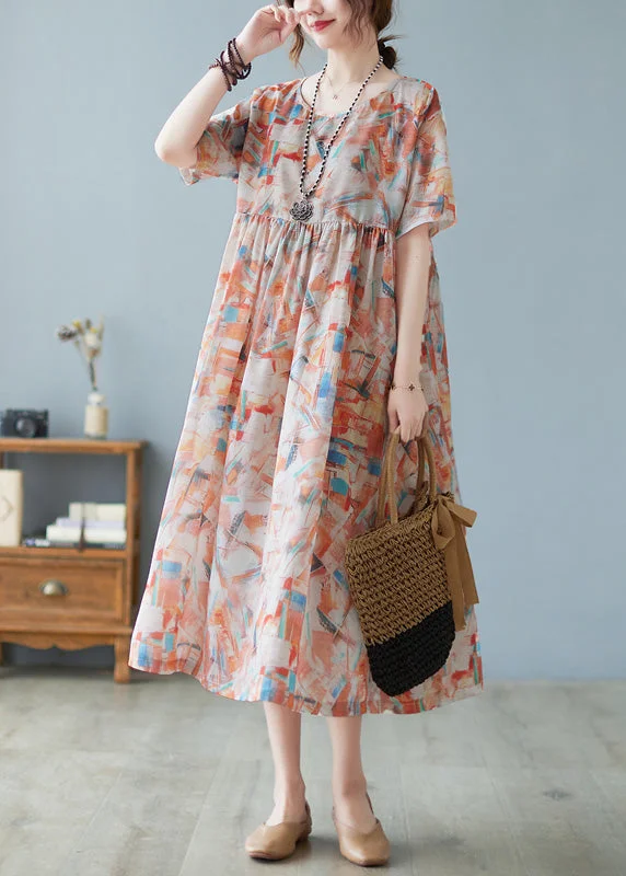 Women Red O-Neck Patchwork Print Holiday Maxi Dress Short Sleeve Fashionable Asymmetrical Maxi Dress Women Red O-Neck Patchwork Print Holiday Maxi Dress Short Sleeve Fashionable Asymmetrical Maxi Dress