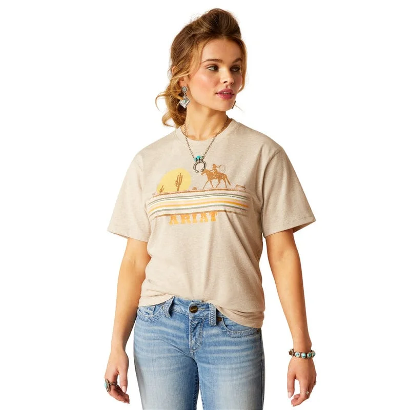 Ariat Cowgirl Desert T-Shirt | Oatmeal Heather