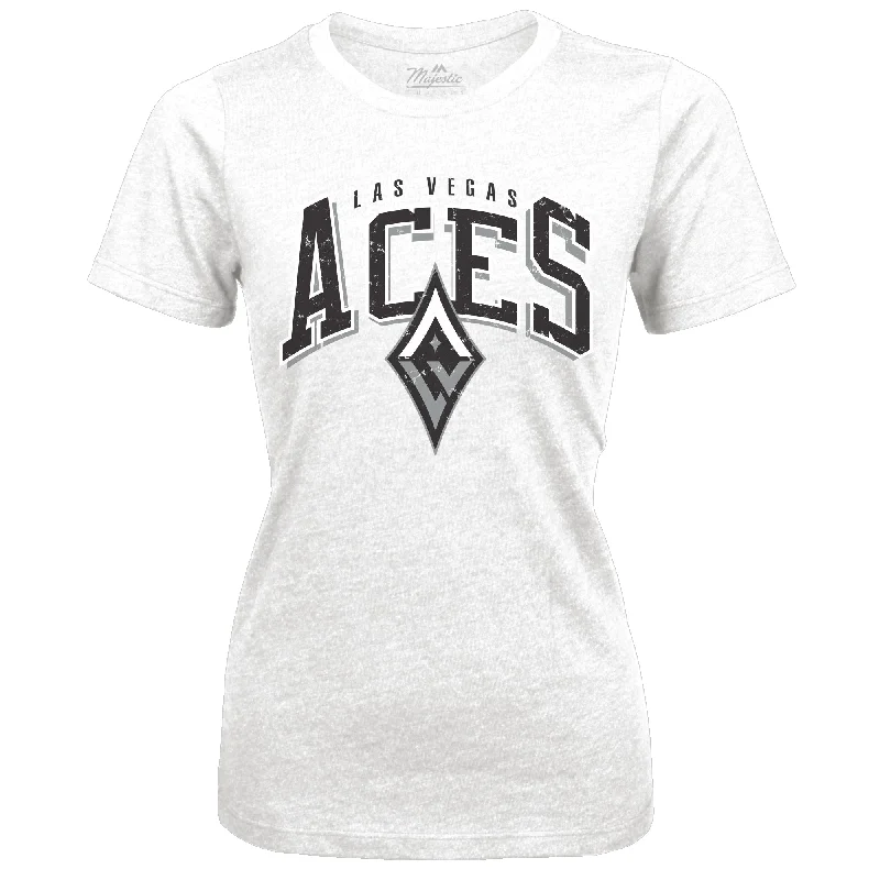 Las Vegas Aces Women's Burble Tri Blend T-Shirt - White