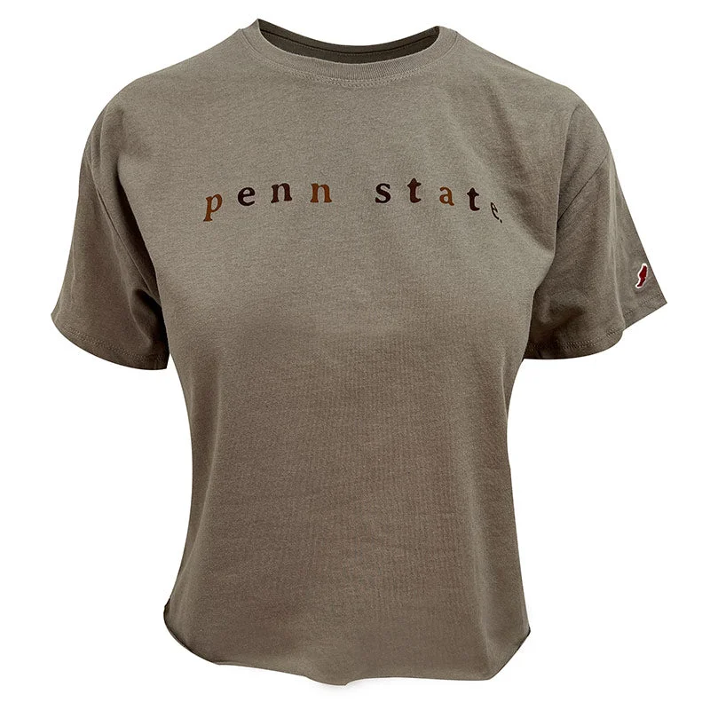 League Ladies Penn State Cropped T-Shirt