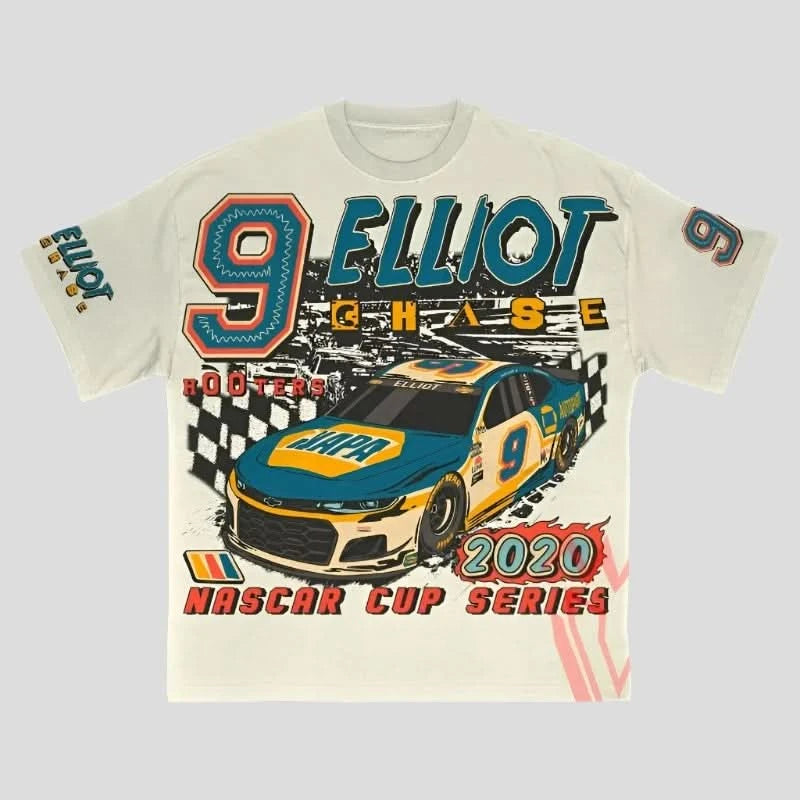 Eliot Chase 9 Nascar Las Vegas 2020 Oversized Tee