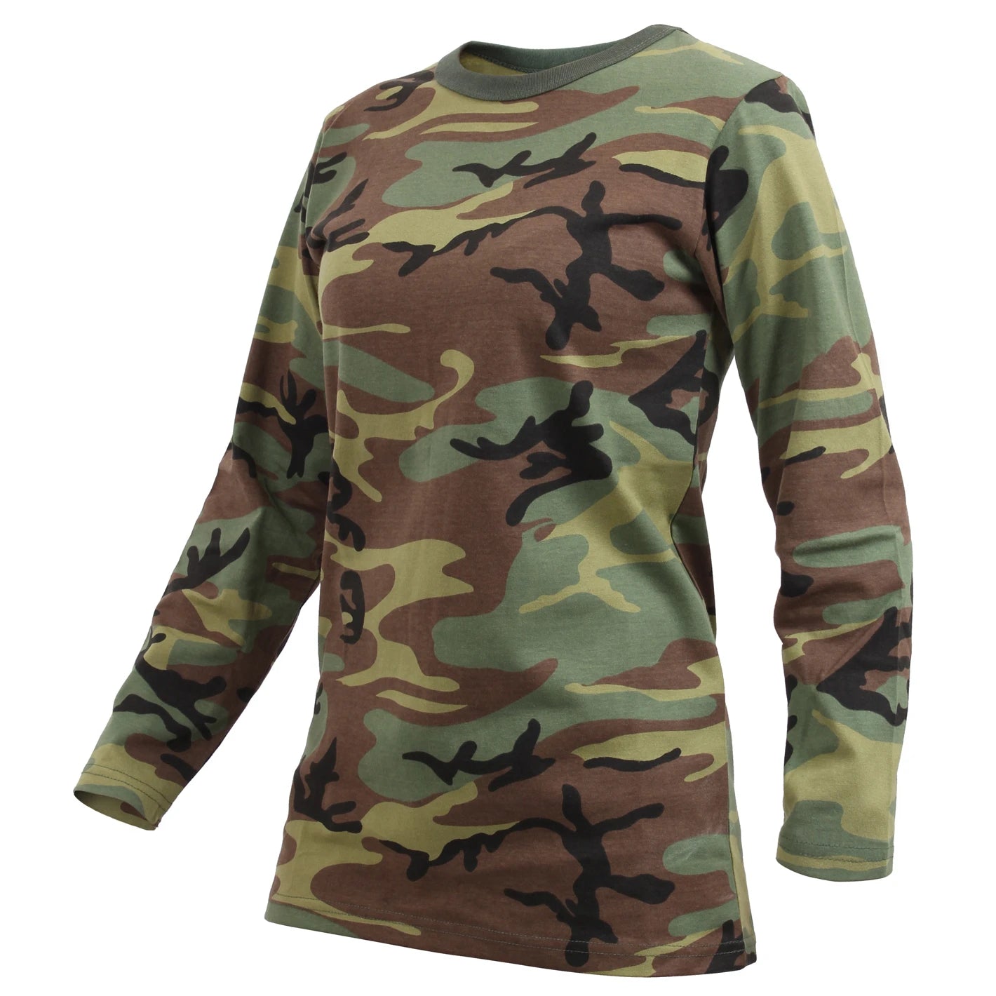 Rothco | Women's Long Sleeve Woodland Camo T-Shirt