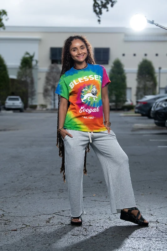 Blessed Lion Tie-Dye Tee Casual Formal Business