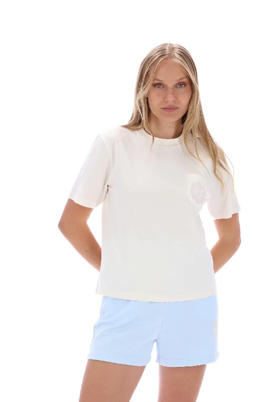Bridget Pocket Graphic T-Shirt Print Jacquard Patchwork