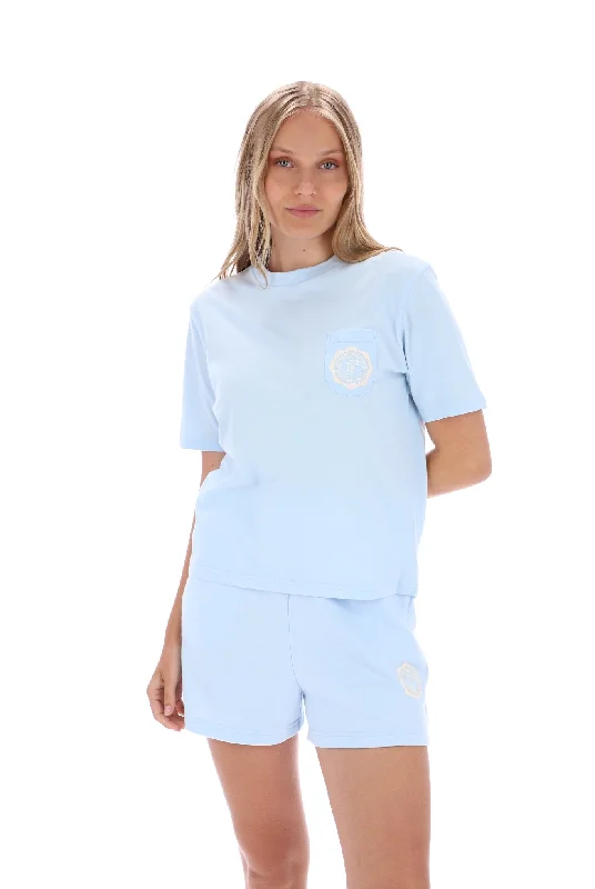 Bridget Pocket Graphic T-Shirt Lace Blend Ribbed Blend Corduroy Blend