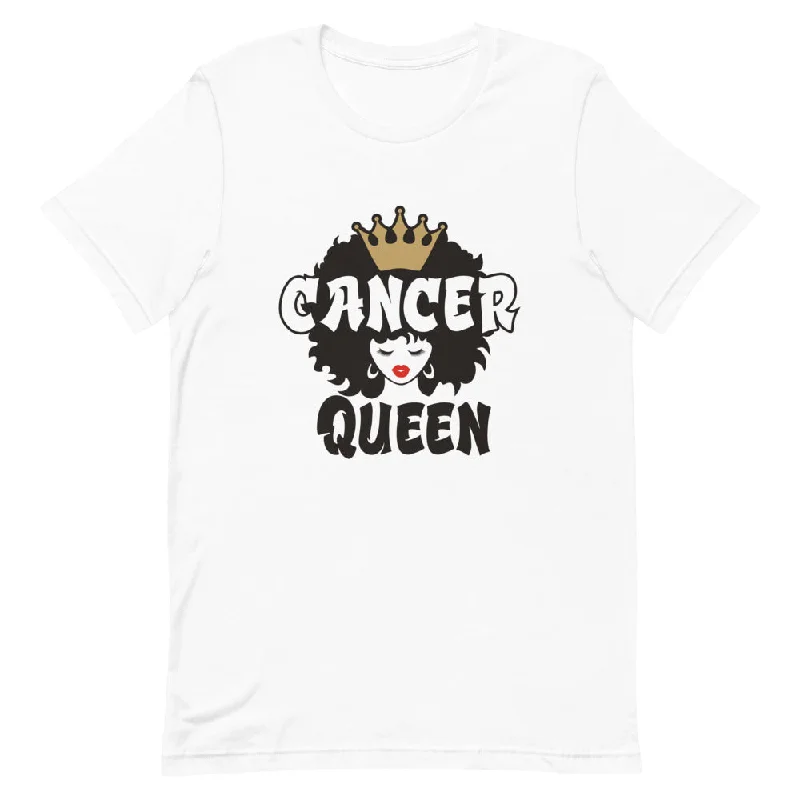 CANCER QUEEN Short-Sleeve Unisex T-Shirt Cotton Fabric Linen Fabric Terry Fabric