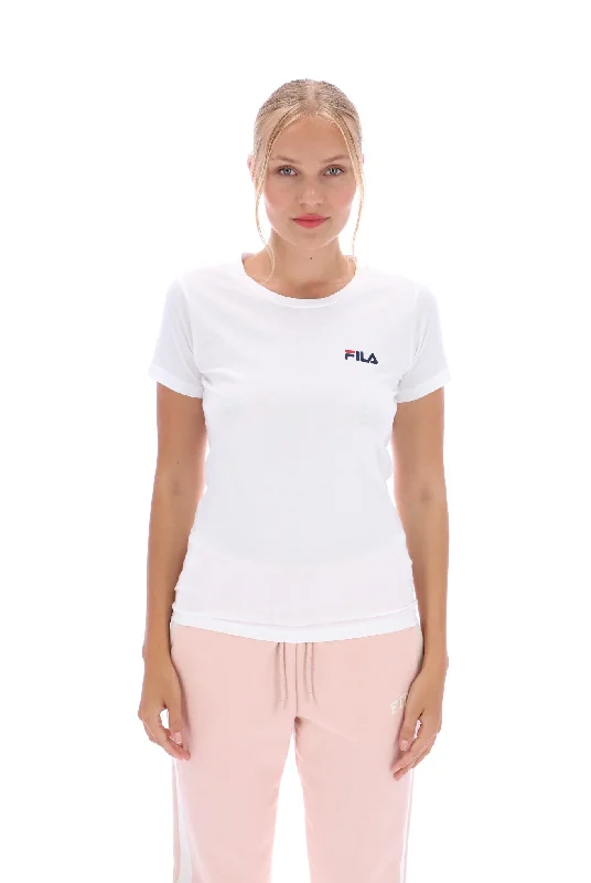 Cecilia Classic Logo T-Shirt Welt Pockets Slit Pockets Flap Pockets