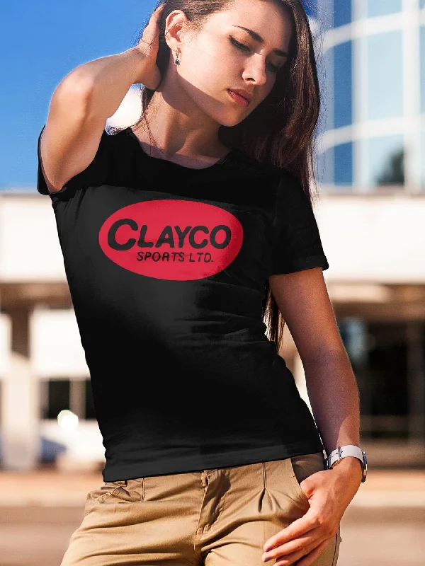 Clayco Sports - Women's T-Shirt Collared Crew Neck Turtle Neck