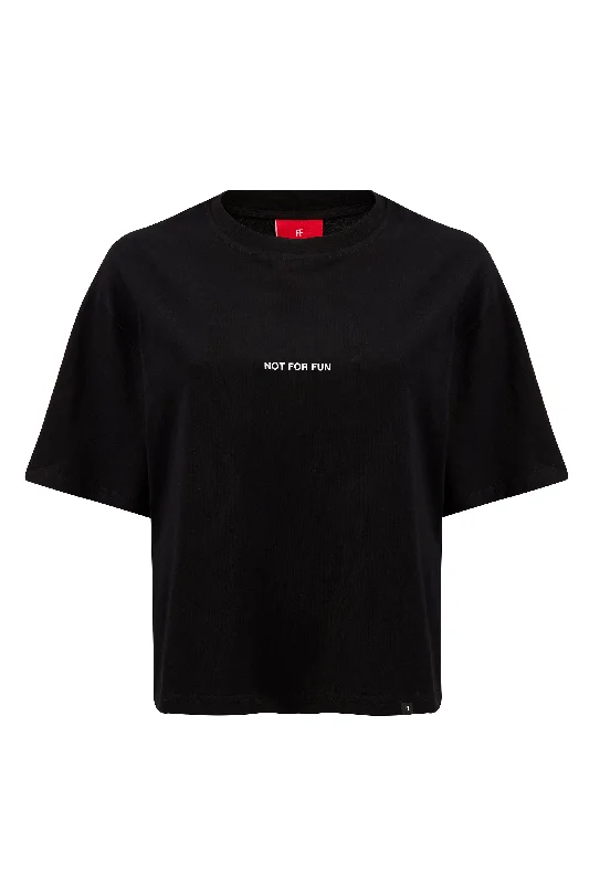 Not For Fun 001 / Women Oversize T-shirt Iron Safe Non-Iron Wrinkle Free
