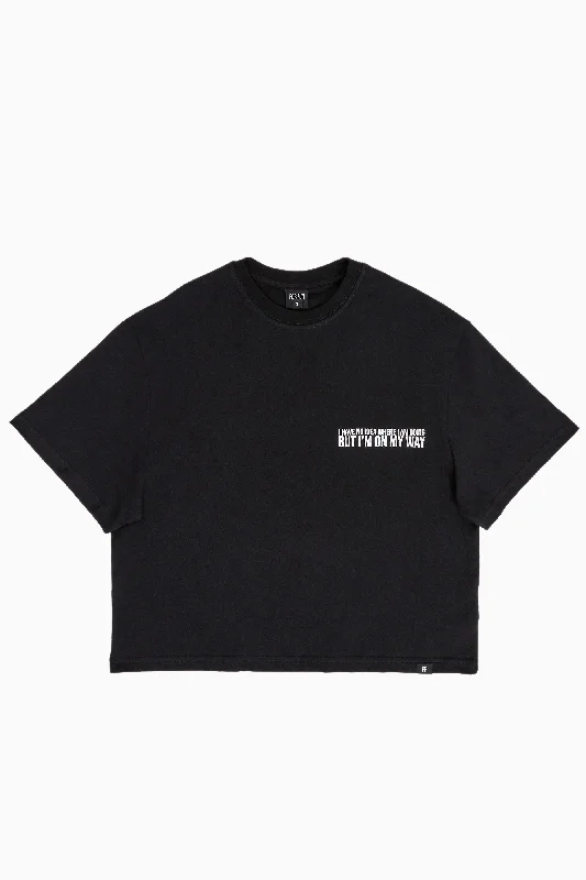 I Have No Idea Where I Am Going, But I'm On My Way / Women Oversize T-shirt Iron Safe Non-Iron Wrinkle Free