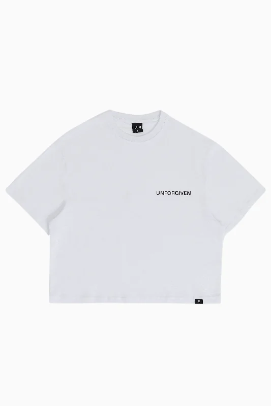 Unforgiven / Women Oversize T-shirt Graphic Embroidered Appliqued