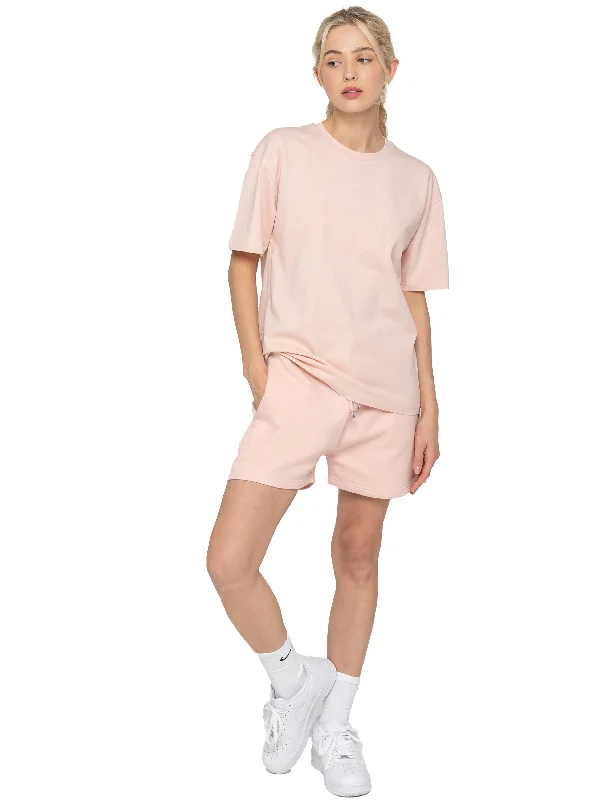 Enzo | Womens T-Shirt & Shorts Tracksuit Set Zippered Buttoned Snapped