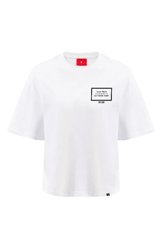Social Media / Women Oversize T-shirt Zippered Front Buttoned Front Snap Front