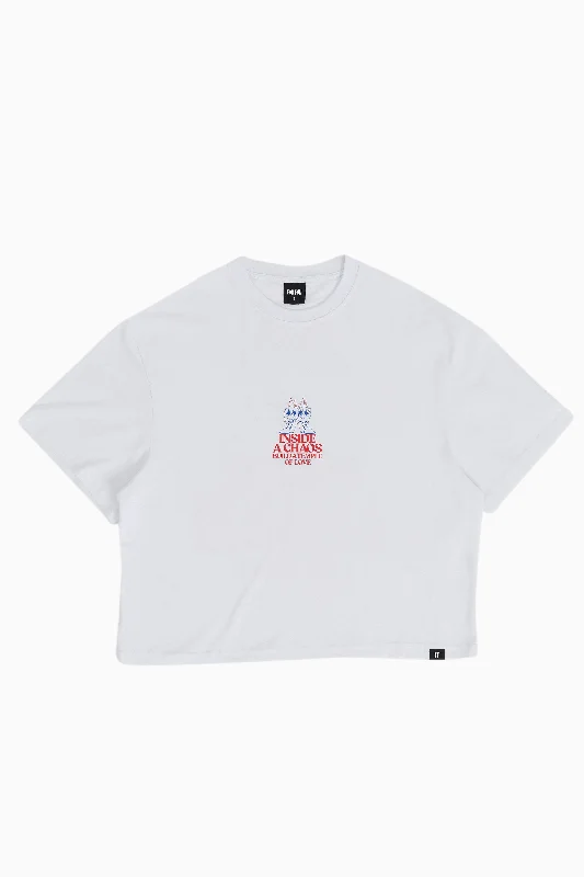 Inside A Chaos, Build A Temple Of Love / Women Oversize T-shirt Nylon Fabric Polyester Fabric Spandex Fabric Inside A Chaos, Build A Temple Of Love / Women Oversize T-shirt Nylon Fabric Polyester Fabric Spandex Fabric
