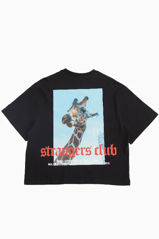 Strangers Club v2.001 / Women Oversize T-shirt Oversized T-Shirt Spandex breathable