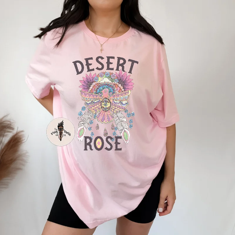 DESERT ROSE // UNISEX TEE Houndstooth Herringbone Solid