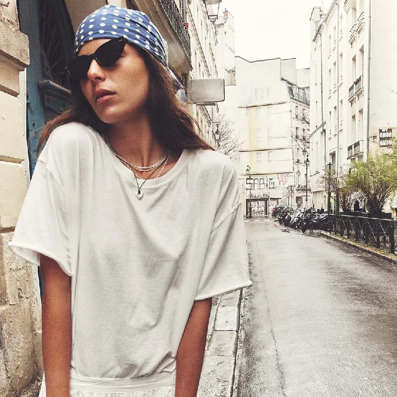 NINA TEE | IVORY Nylon Fabric Polyester Fabric Spandex Fabric
