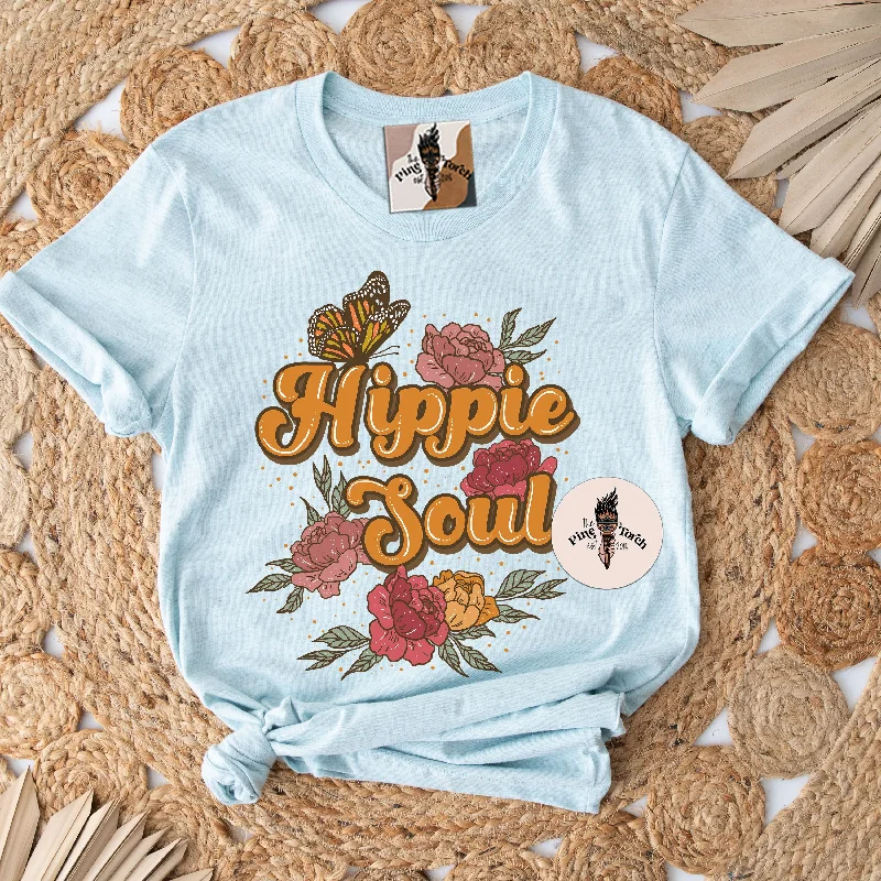 HIPPIE SOUL // UNISEX TEE Iron Safe Non-Iron Wrinkle Free