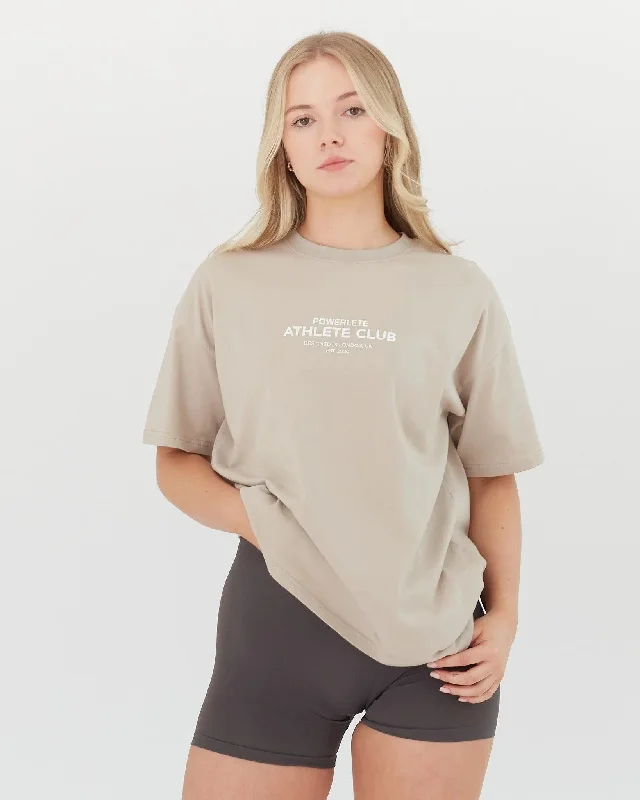 Athlete Club Oversized T-Shirt Print Jacquard Patchwork