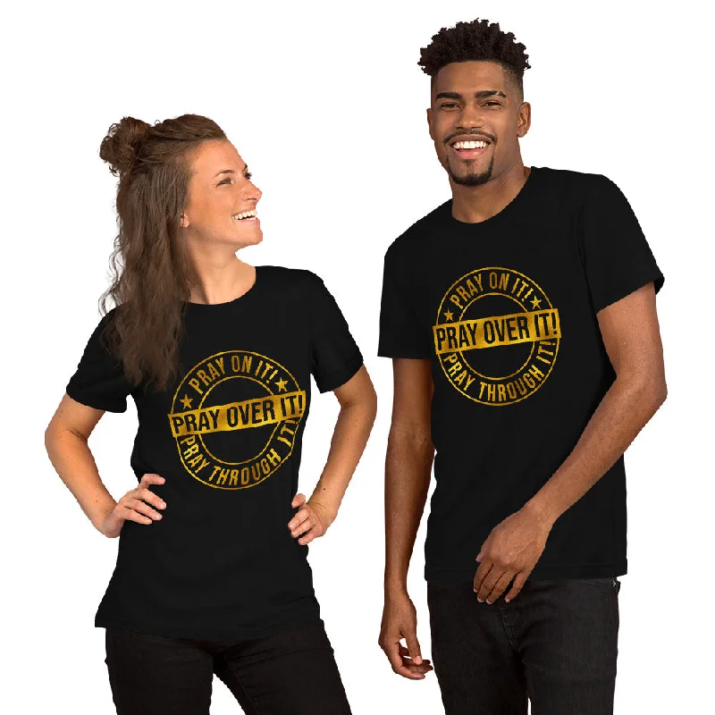Pray Over It Short-Sleeve Unisex T-Shirt Elegant Classic Vintage
