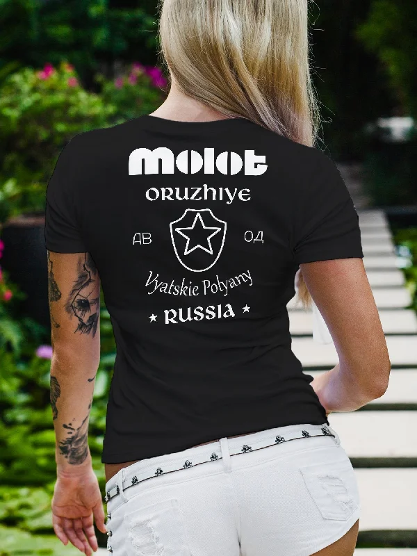 Russia Molot - Women's T-Shirt Front Pockets Side Pockets Patch Pockets