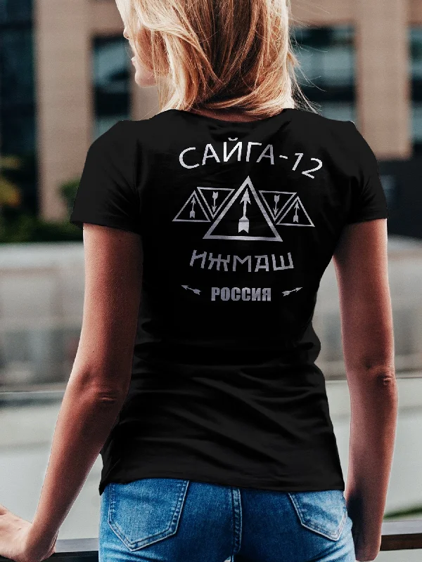 Russia Saiga 12 - Women's T-Shirt Elasticated Padded Insulated