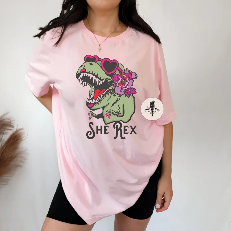 SHE REX // UNISEX TEE Sequined Glittery Shiny