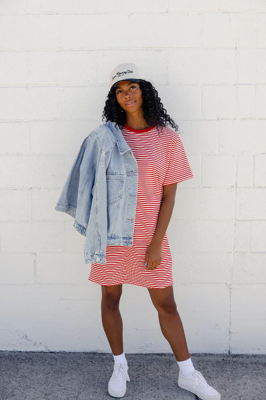 Stars and Stripes T-Shirt Dress Mesh Fabric Canvas Fabric Denim Fabric