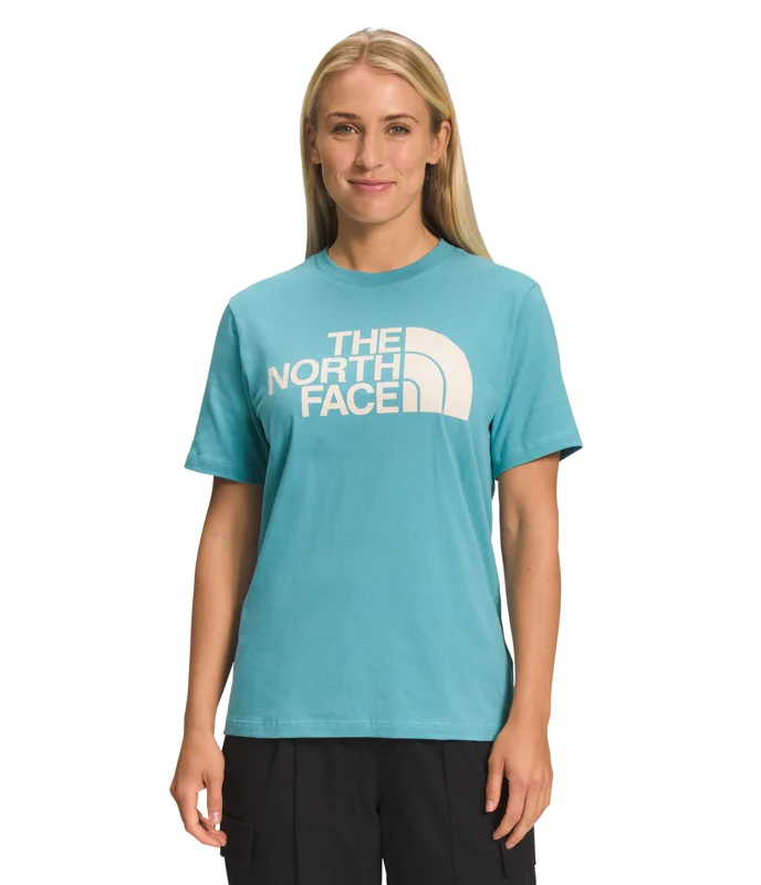 TNF-NF0A81V9 W'S S/S HALF DOME TEE Satin Fabric Silk Fabric Chiffon Fabric
