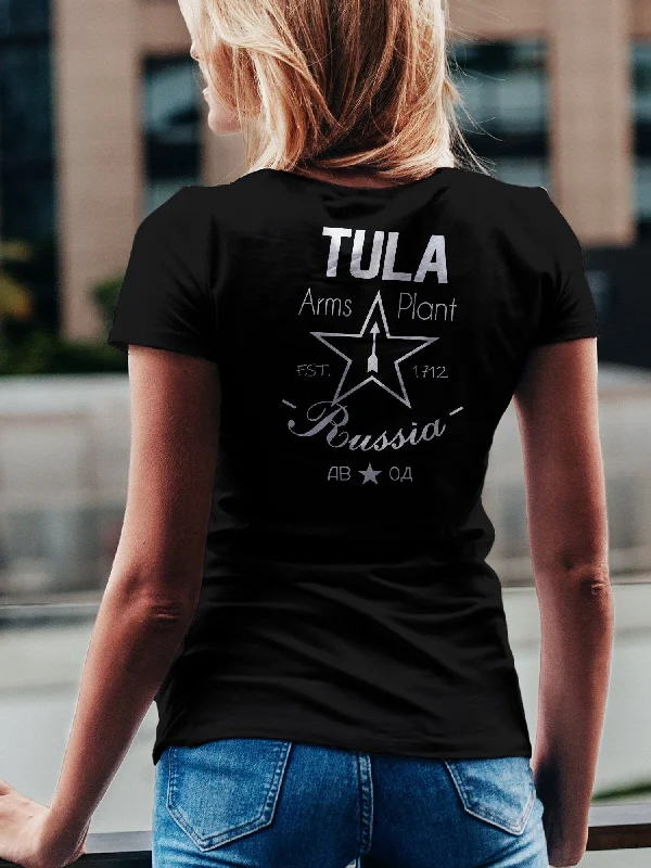 Russia Tula - Women's T-Shirt Collared T-Shirt Boat Neck A-Line