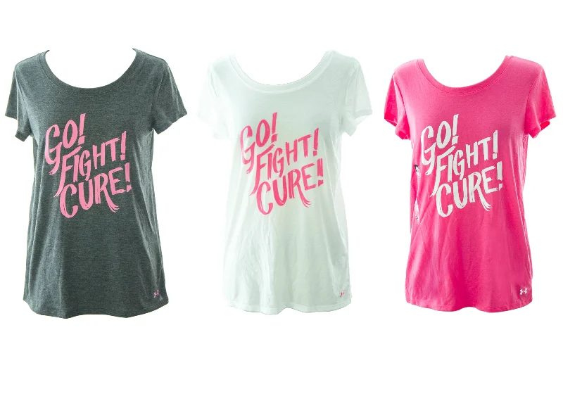 Under Armour Power in Pink Women's Go Fight Cure T-Shirt 1264862 $29.99 NEW Plaid T-Shirt Polka Dot Checkered Under Armour Power in Pink Women's Go Fight Cure T-Shirt 1264862 $29.99 NEW Plaid T-Shirt Polka Dot Checkered