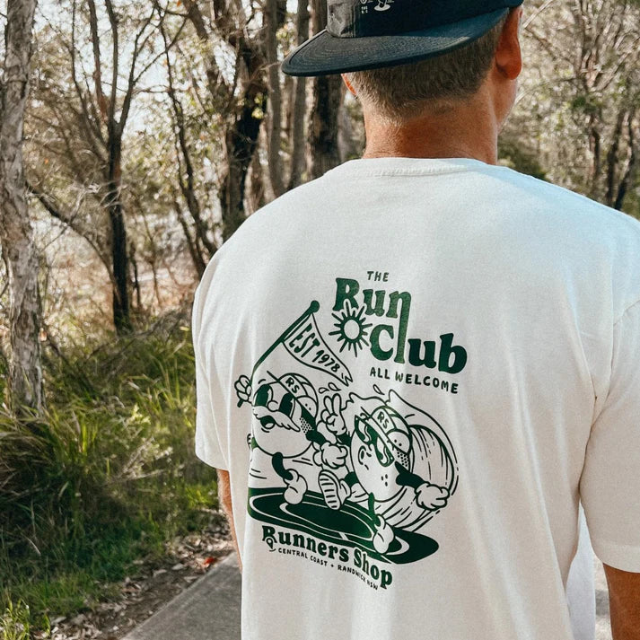 Unisex Run Club Tee - Runners Shop X Benny Supply & Co Plaid T-Shirt Polka Dot Checkered Unisex Run Club Tee - Runners Shop X Benny Supply & Co Plaid T-Shirt Polka Dot Checkered