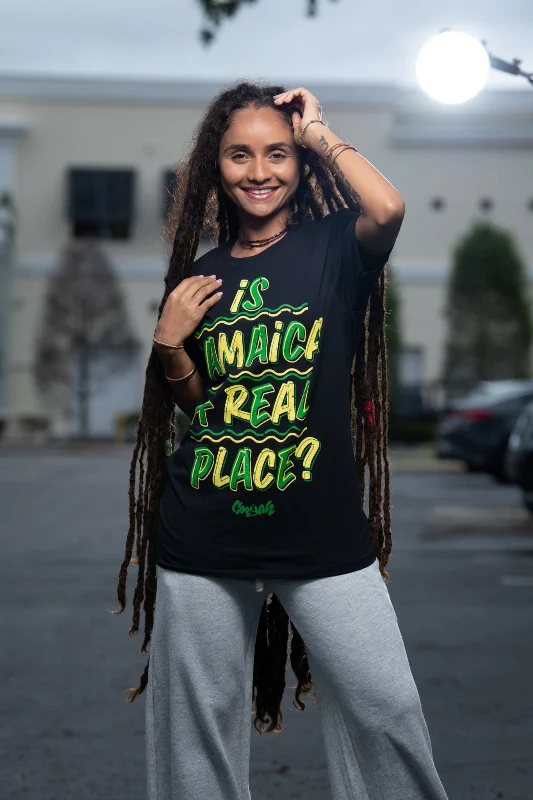 Island Vibes Jamaica Relaxed Fit Tee Cashmere Blend Cotton Blend Poly Blend