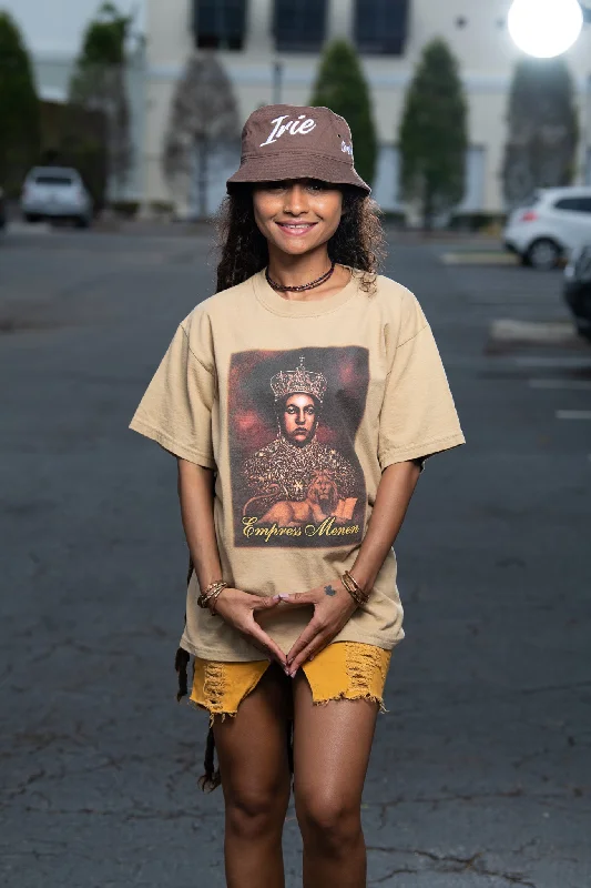 Empress Menen Relaxed Fit Tee Faux Fur Fabric Real Fur Fabric Shearling Fabric