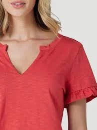 Wrangler Women's T-Shirt/112327273 Anti-Pilling Machine Wash Handmade