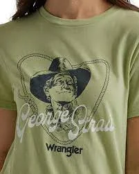 Wrangler Women's T-Shirt Mesh Blend Leather Blend Suede Blend